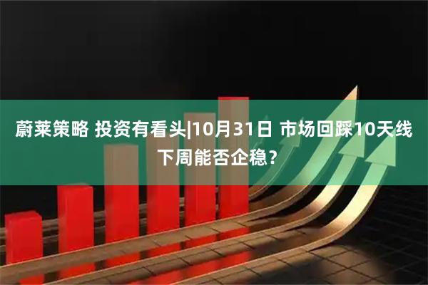 蔚莱策略 投资有看头|10月31日 市场回踩10天线 下周能否企稳？
